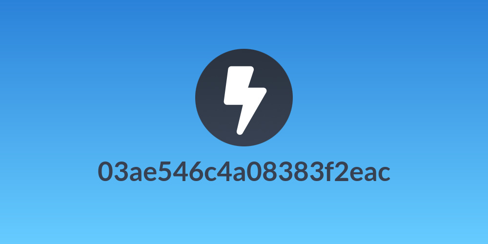 03ae546c4a08383f2eac