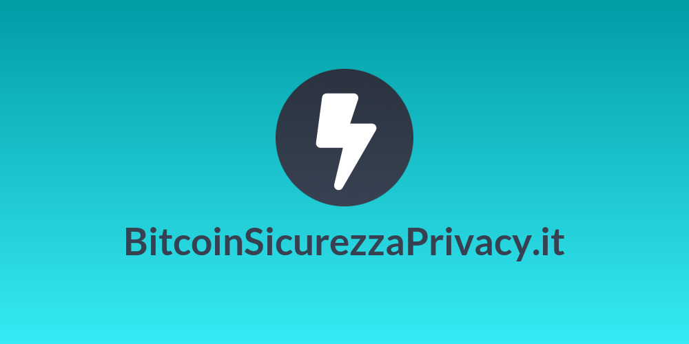 BitcoinSicurezzaPrivacy.it