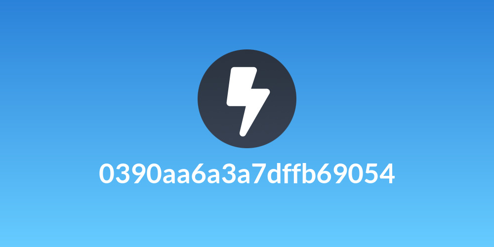 0390aa6a3a7dffb69054