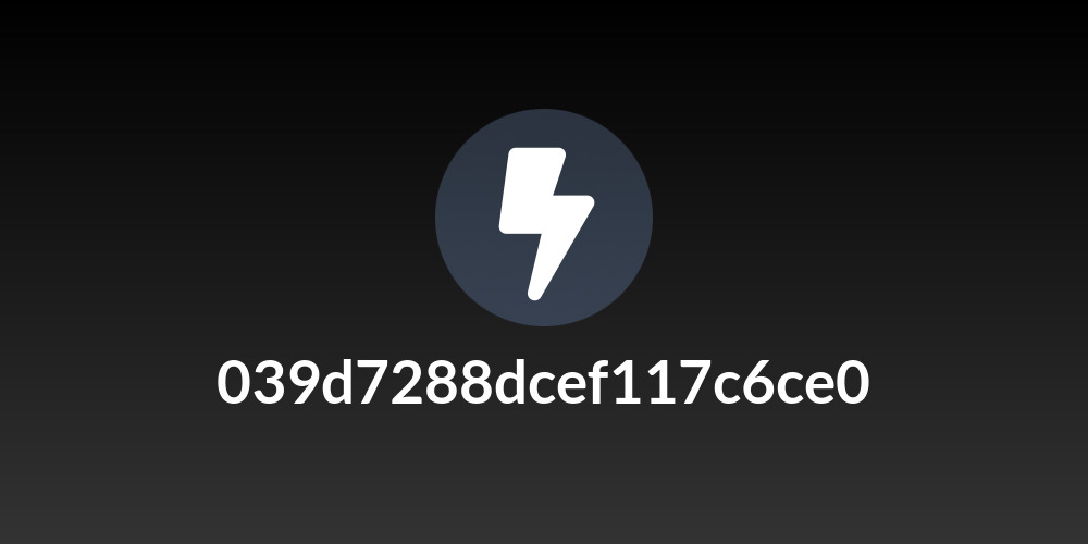 039d7288dcef117c6ce0