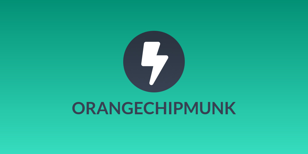 ORANGECHIPMUNK