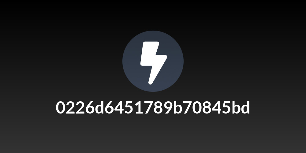 0226d6451789b70845bd