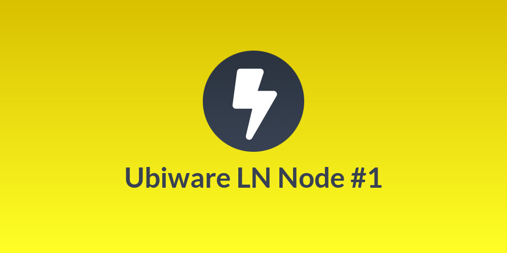 Ubiware LN Node #1