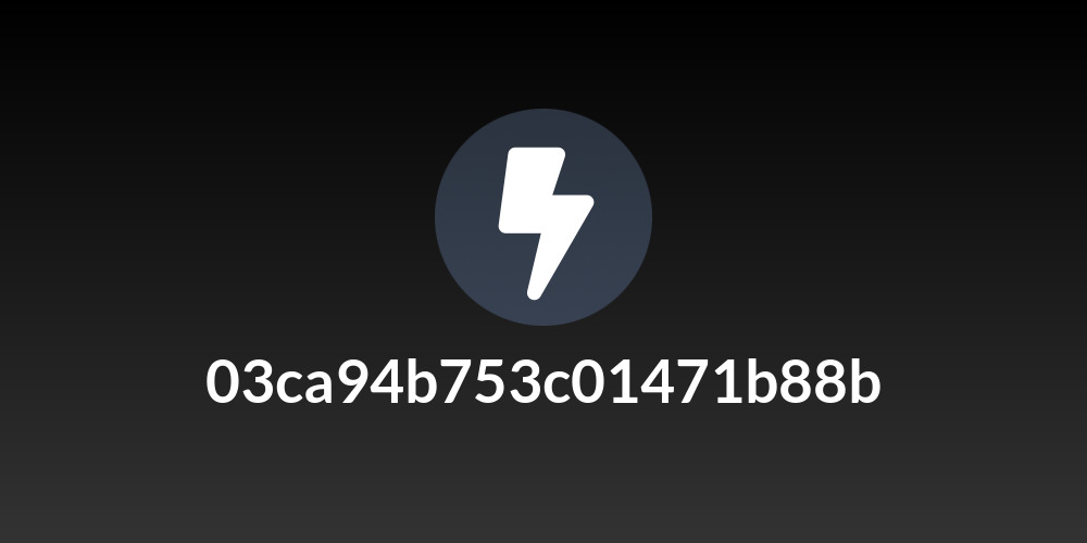 03ca94b753c01471b88b