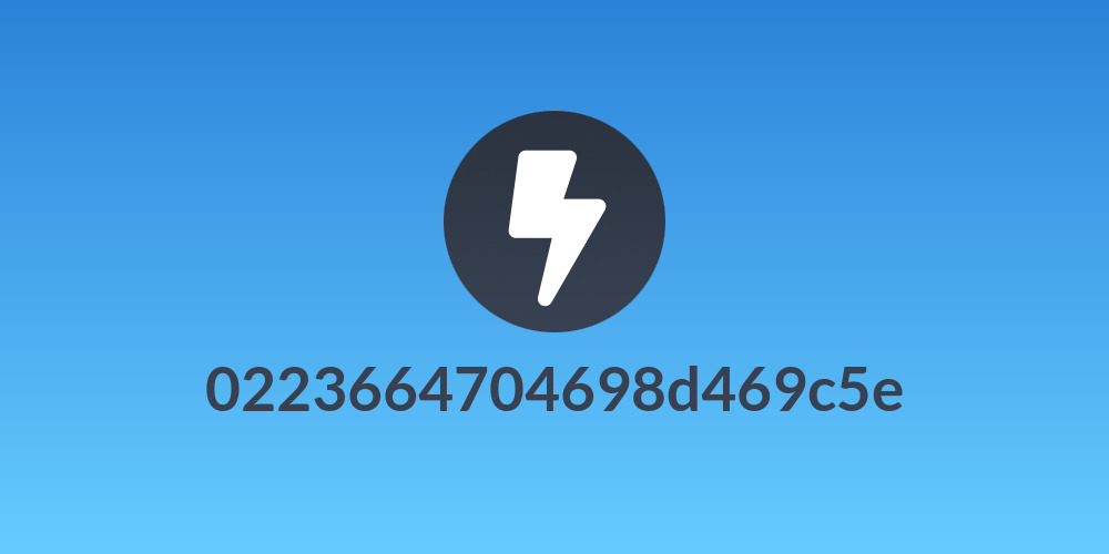 0223664704698d469c5e