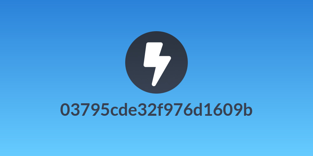 03795cde32f976d1609b