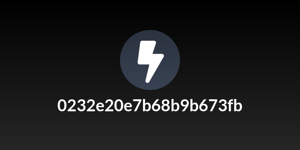 0232e20e7b68b9b673fb