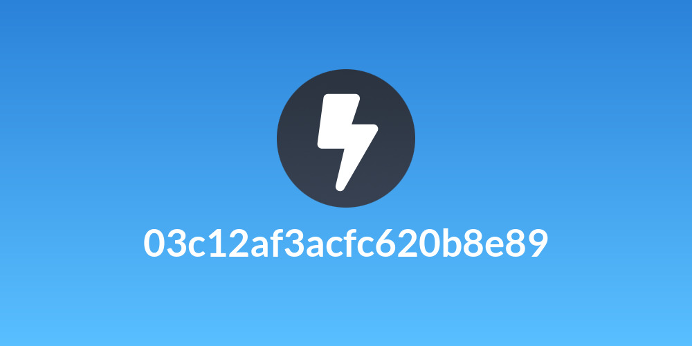 03c12af3acfc620b8e89