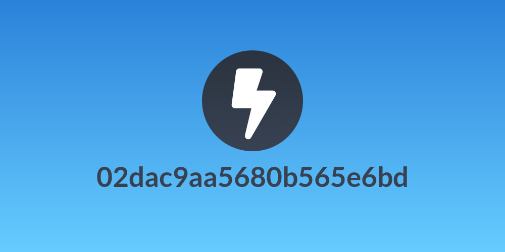 02dac9aa5680b565e6bd