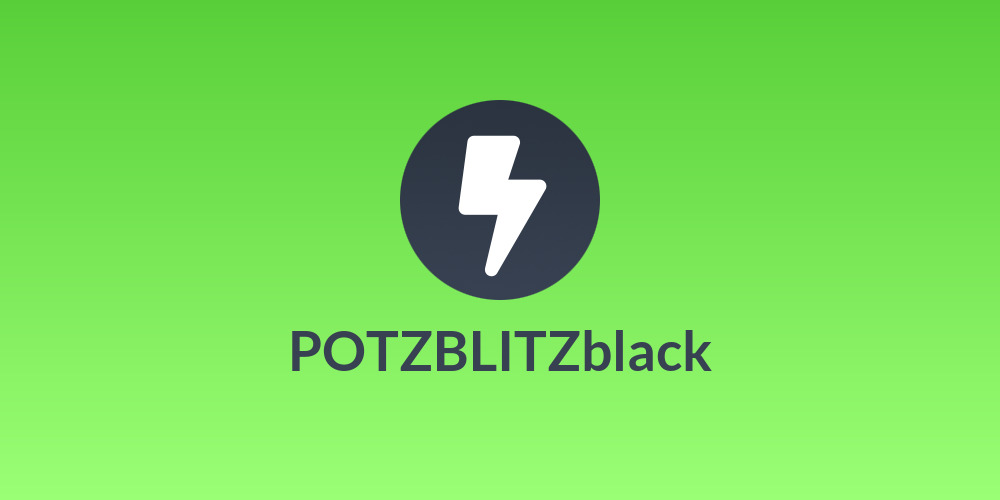 POTZBLITZblack