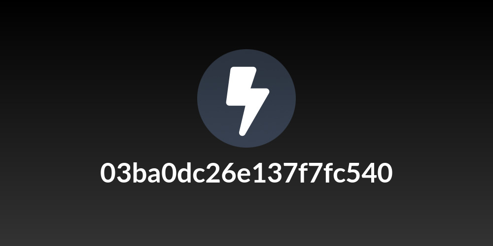 03ba0dc26e137f7fc540