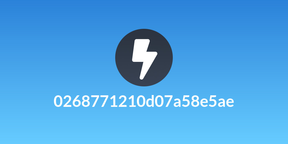 0268771210d07a58e5ae