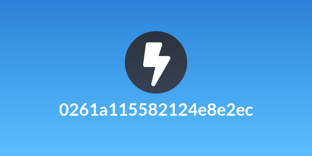 0261a115582124e8e2ec