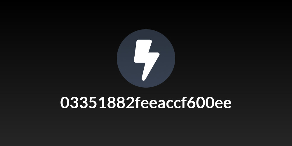 03351882feeaccf600ee