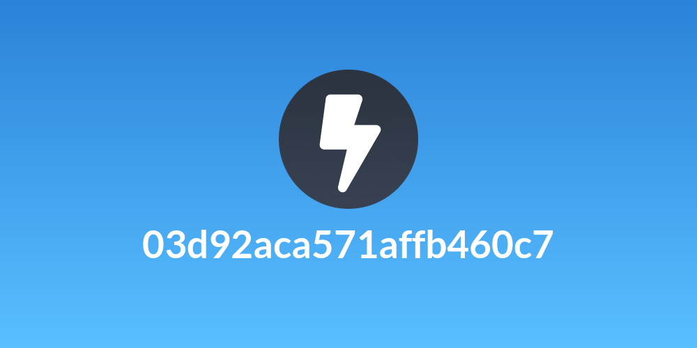 03d92aca571affb460c7