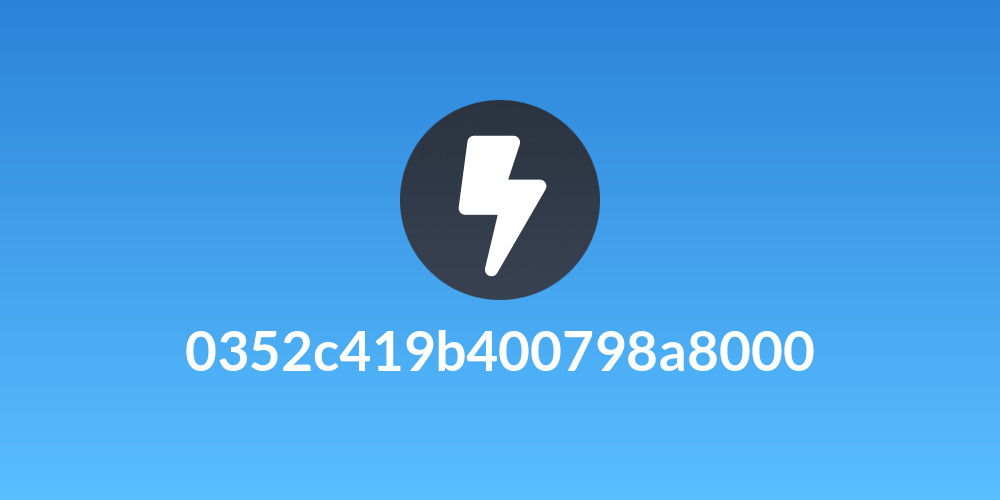 0352c419b400798a8000