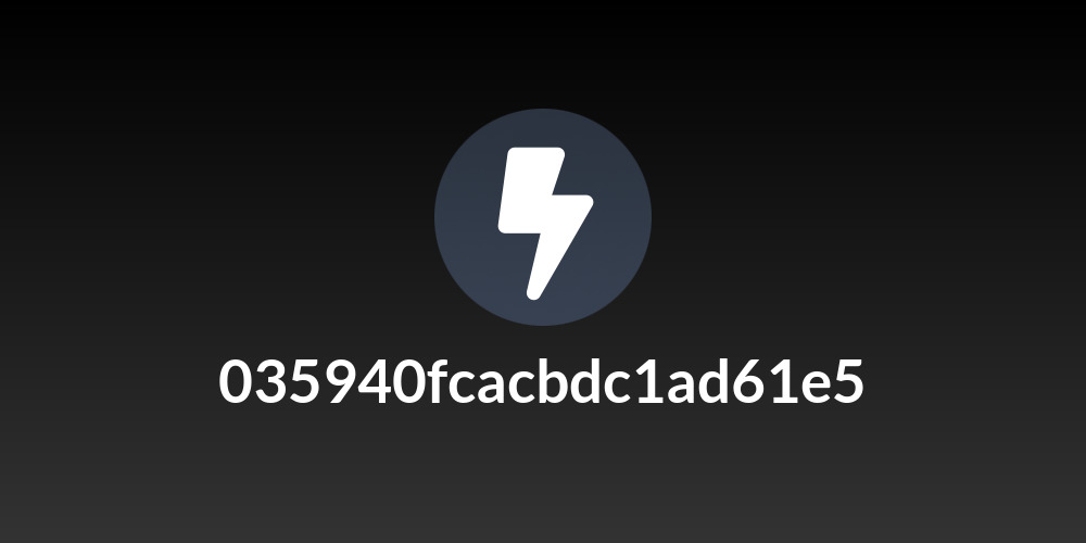 035940fcacbdc1ad61e5