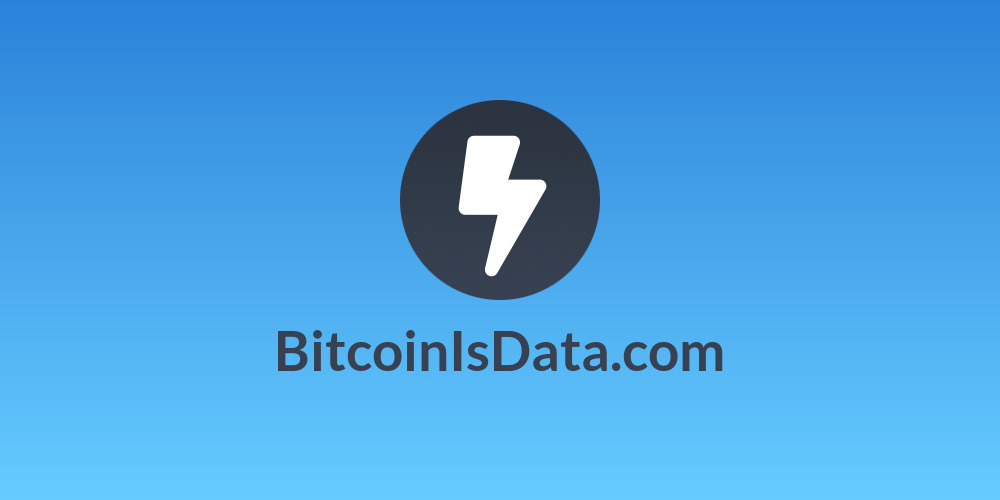 BitcoinIsData.com