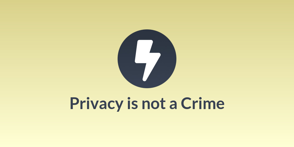 Privacy is not a Crime🐧