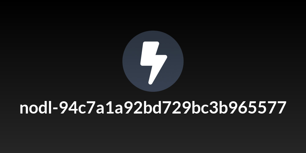 nodl-94c7a1a92bd729bc3b965577