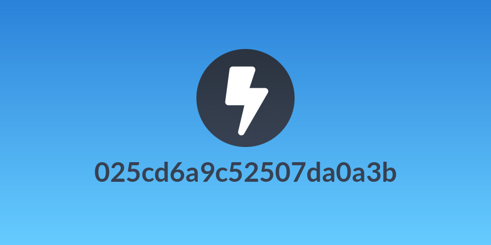 025cd6a9c52507da0a3b