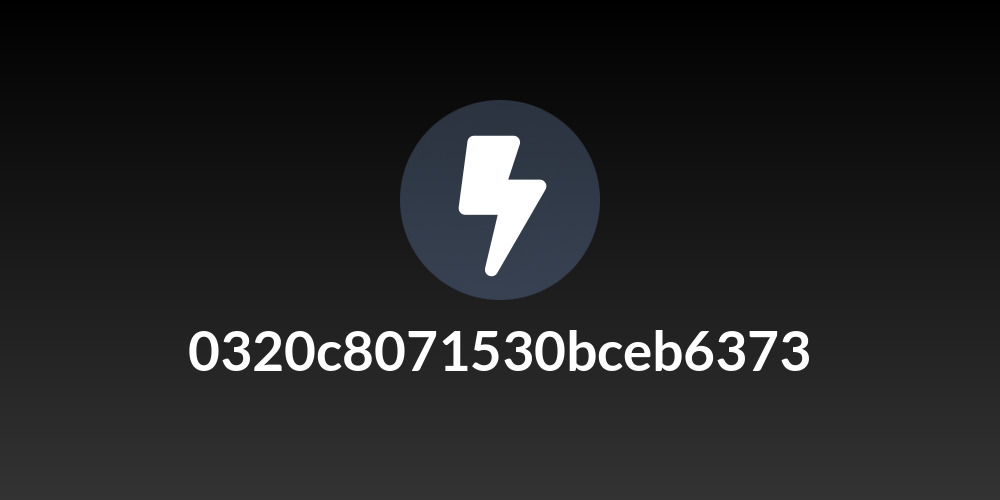 0320c8071530bceb6373