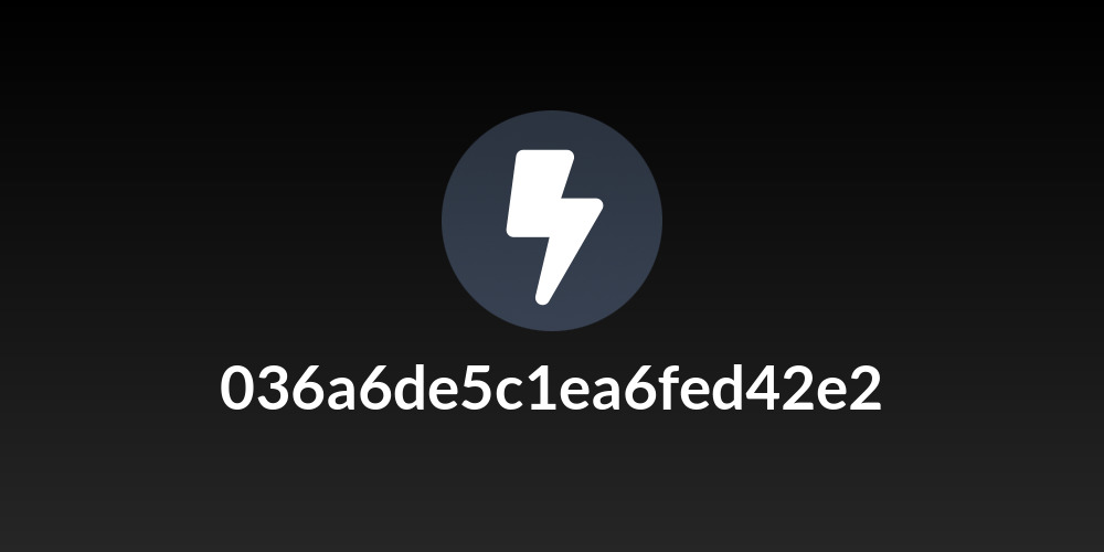 036a6de5c1ea6fed42e2