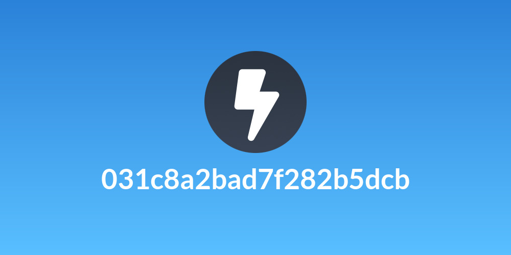 031c8a2bad7f282b5dcb