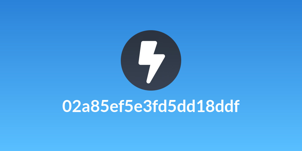 02a85ef5e3fd5dd18ddf