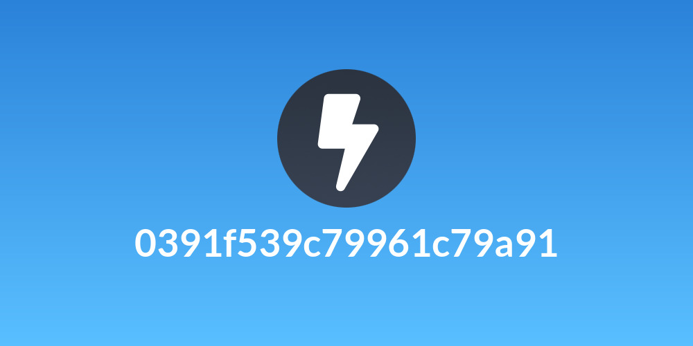 0391f539c79961c79a91