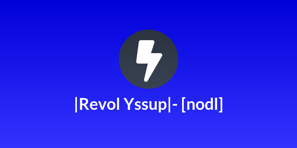 |Revol Yssup|- [nodl]