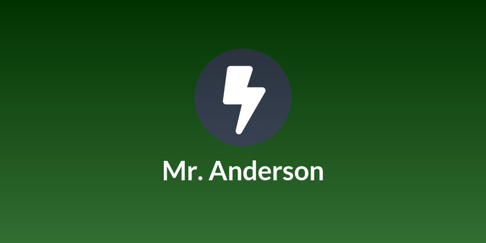 Mr. Anderson