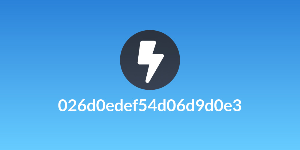 026d0edef54d06d9d0e3