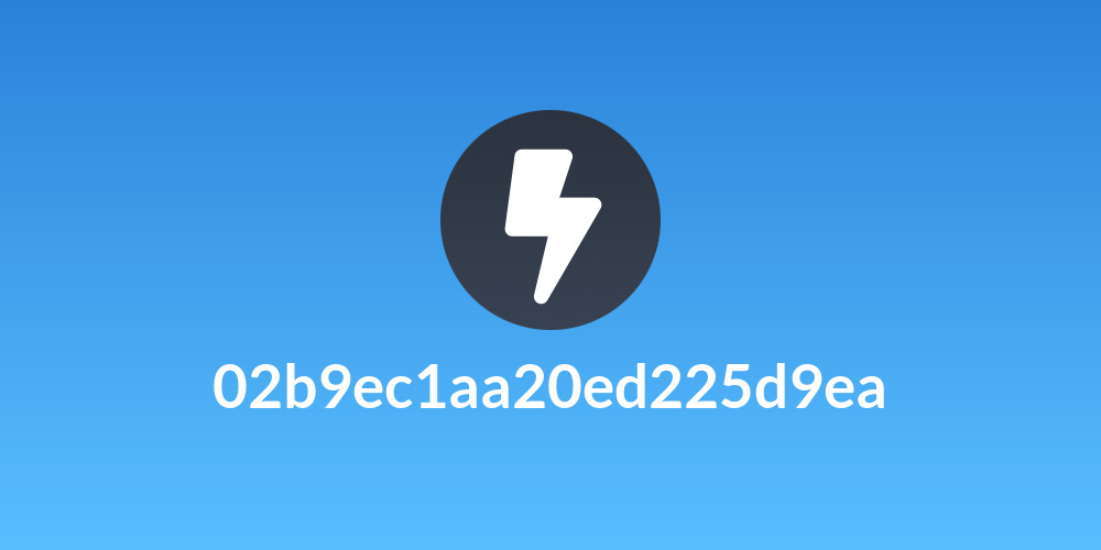 02b9ec1aa20ed225d9ea