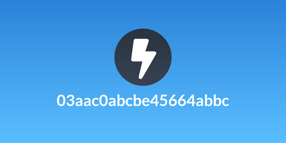 03aac0abcbe45664abbc