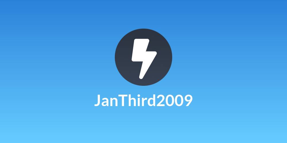 JanThird2009