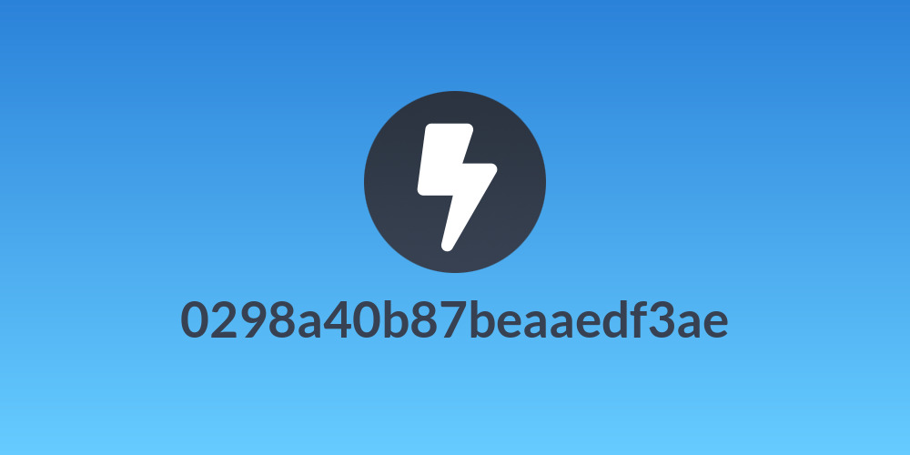 0298a40b87beaaedf3ae