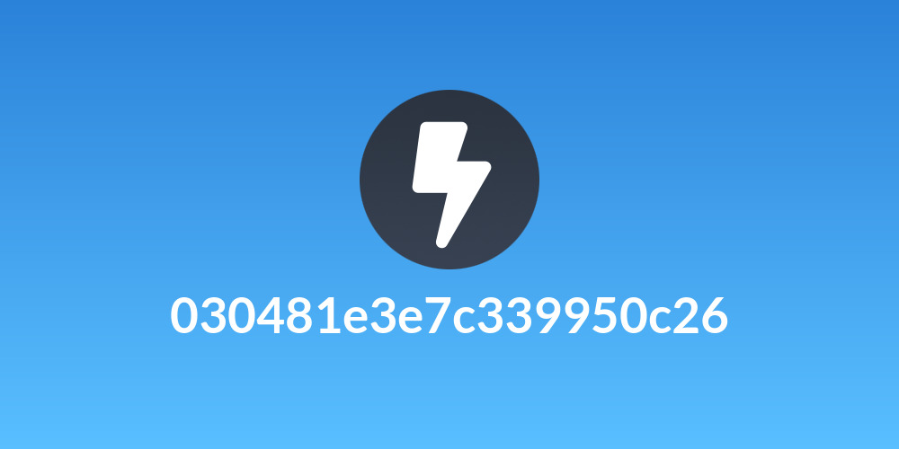 030481e3e7c339950c26