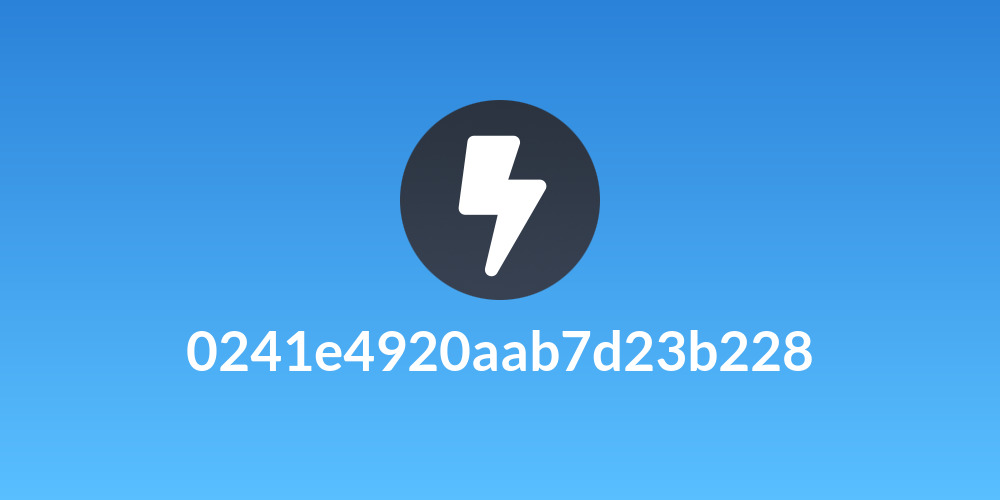 0241e4920aab7d23b228