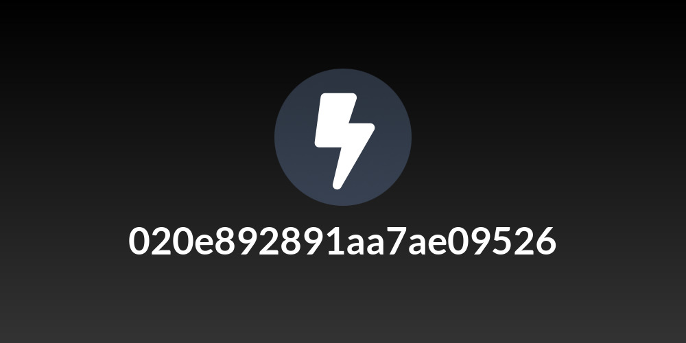 020e892891aa7ae09526