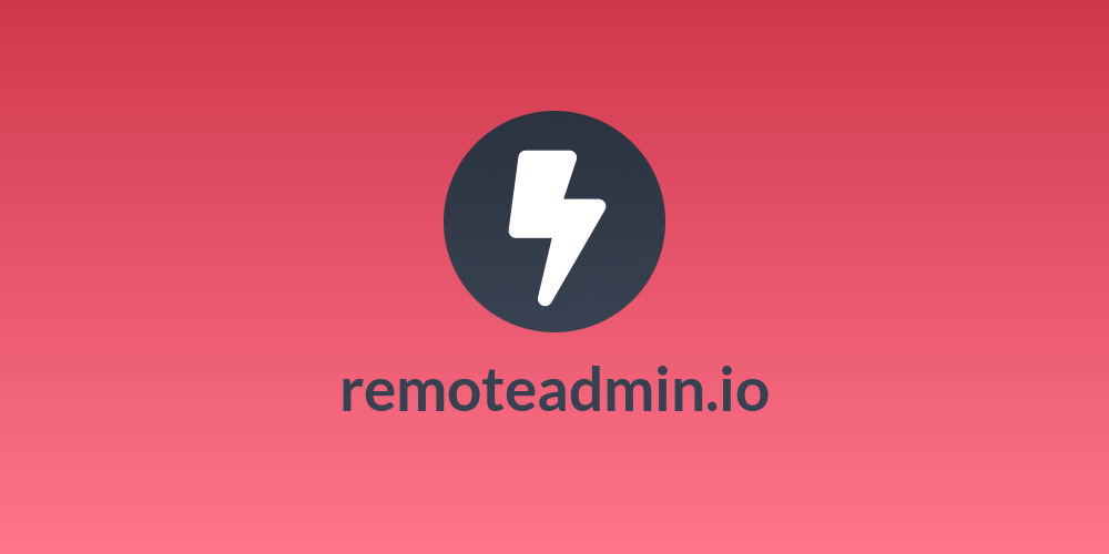 remoteadmin.io