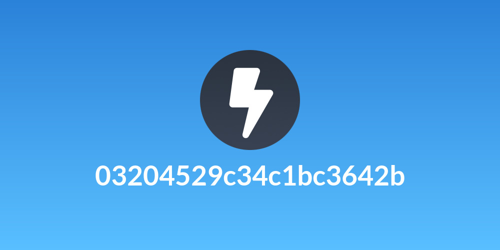 03204529c34c1bc3642b