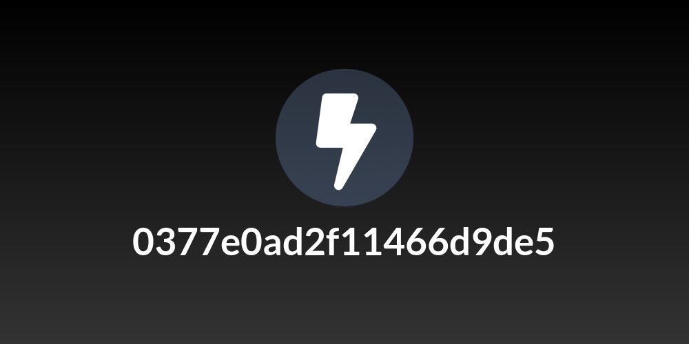 0377e0ad2f11466d9de5