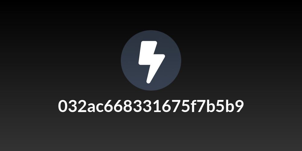 032ac668331675f7b5b9