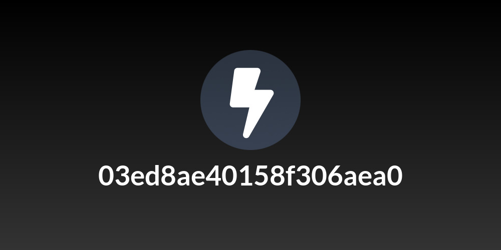 03ed8ae40158f306aea0