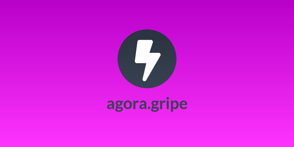 agora.gripe