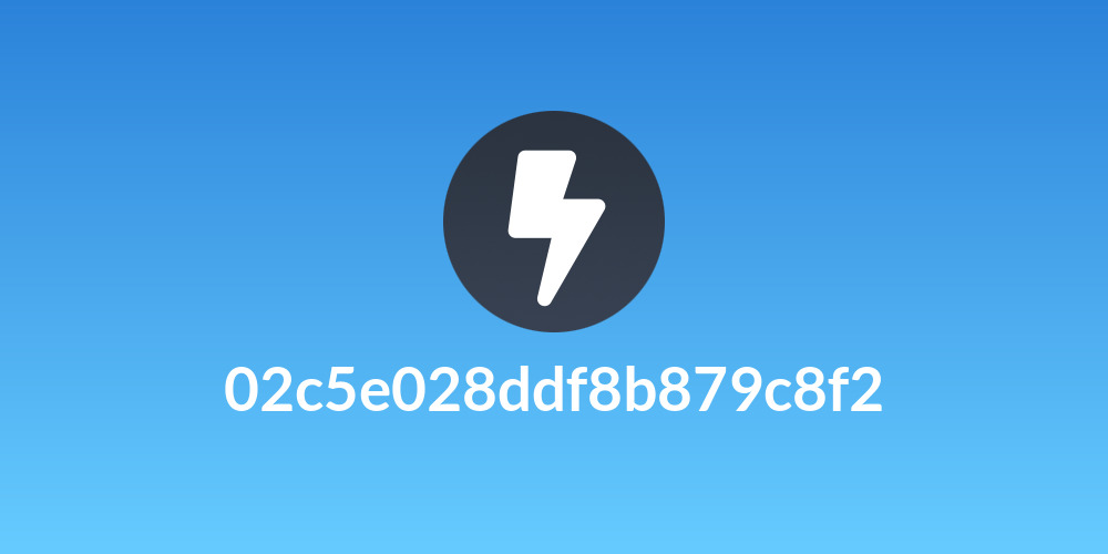 02c5e028ddf8b879c8f2