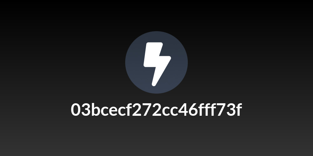 03bcecf272cc46fff73f