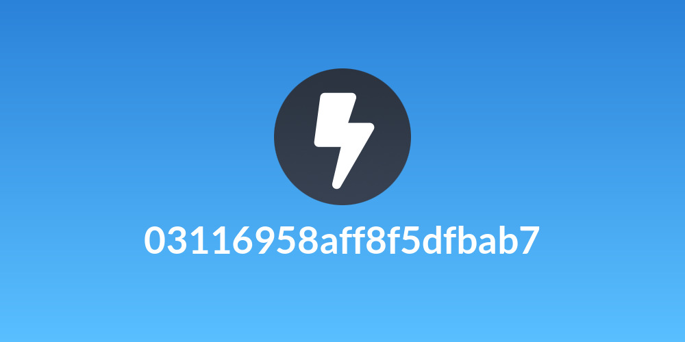 03116958aff8f5dfbab7