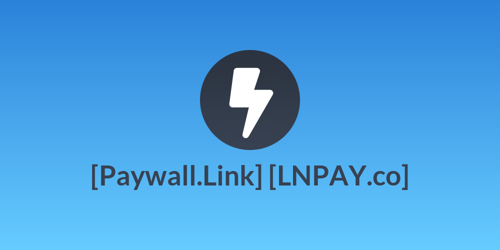 [Paywall.Link] [LNPAY.co]